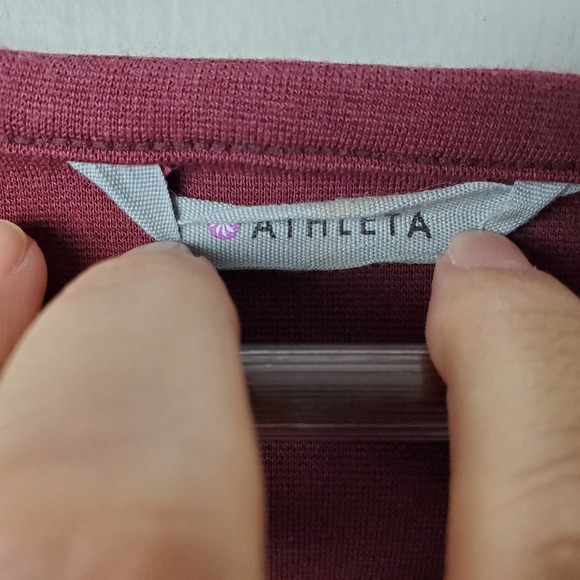 Athleta Women's Small Maroon Strata Stretch Ponte Mini Dress - Picture 3 of 12